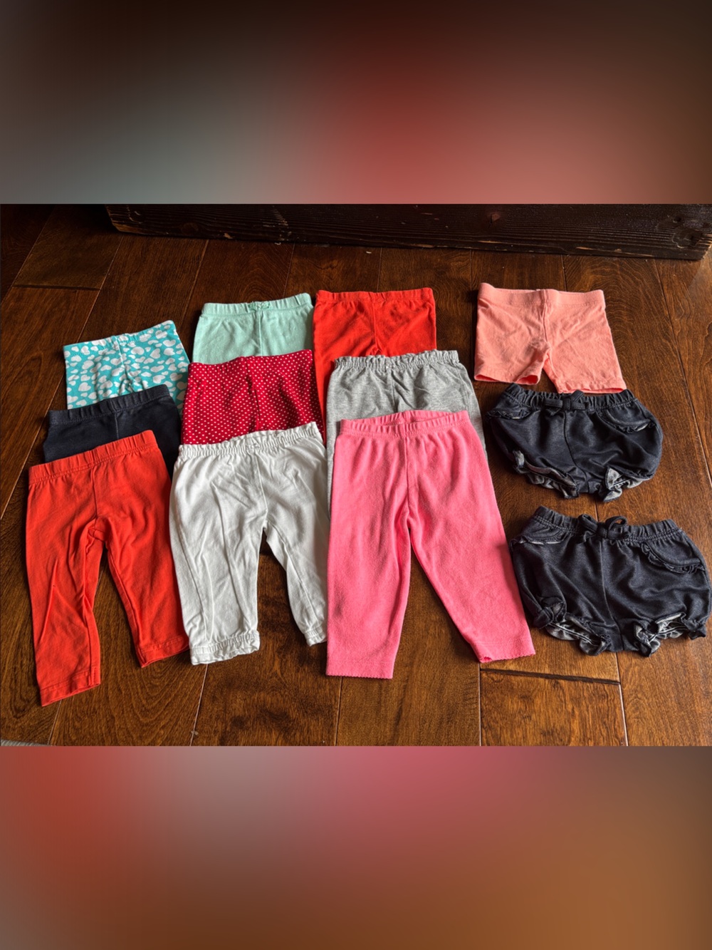 Kids Cotton Pull-On Bottoms Pack - Multi-Color 9 pants, 3 shorts